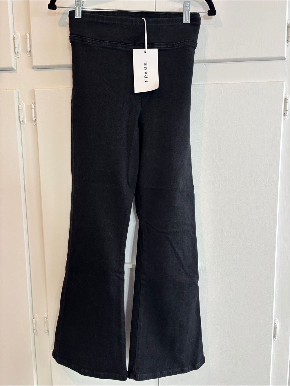 Frame Denim Black Jetset Flare stretch denim Size 2